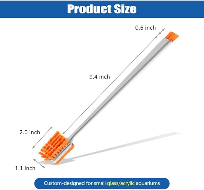Small Glass Aguarium Cleaning Tool Algae Scraper for Acrylic Aquariums Fish Tank Cleaner Brush