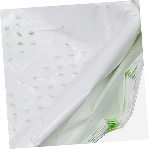 7pcs Cat Litter Filtering Bags Practical Pet Waste -up Pouches Automatic Closure for Easy Use for Litter Management White