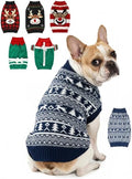 Dog Christmas Sweater, Soft Warm Pet Clothes Coat for Small Medium Large Dogs and Cats Boy Girl, Fall Cozy Holiday Turtleneck Knitting Collar Pullover Pup Outfit Costume for Thanksgiving New Year