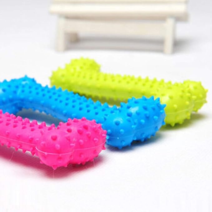Pet Chew Toys,Resistant to Bite Bone Pet Dog Puppy Molar Thorn Chew Toy for Teeth Training