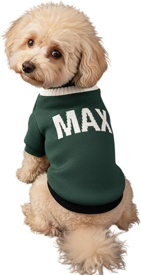 Personalized Dog Sweater Custom Pet Knit Outfit Warm Soft Puppy Apparel Comfortable Daily Wear Unique Design for Small Medium Large Pets