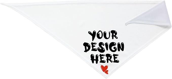 Custom Dog Bandana Add Your Text Photo Name Personalized Neckwear Bandanas Soft Customized Pet Scarf with Your Design Funny Gifts for Cat Dog Pet Style 06