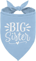 Big Sister Dog Bandana, Light Blue Pet Scarf Accessories, Pet Triangle Scarf, Dog Bandana for Small Medium Dogs, Baby Announcement Dogs Bandana (M)