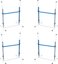 Better Sporting Dogs 4 Pack Adjustable Dog Agility Bar Jumps w/Cup Strips | Competition-Style Jump Cups for Height Class & Safe Displacement