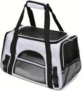Cat Carriers, Dog Carriers, Pet Carriers – Airline-Approved Soft-Sided Bag for Cats & Small Dogs (Up to 15 lb), Foldable, Breathable Mesh, Privacy Cover, Washable & Lightweight