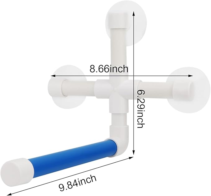 Hypeety Pet Parrot Bath Perches Rack Suction Cup Bird Window and Shower Perch Parakeet Standing Platform for Budgies Parakeet Bath Perch Toy