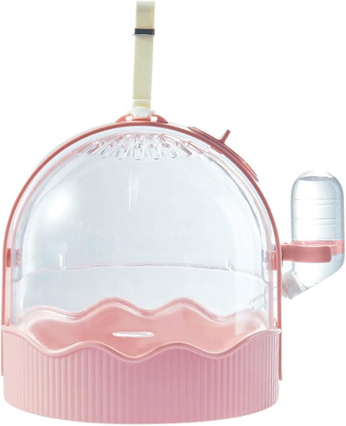 Clear Pet Carrier Travel Cage with Water Bottle& Station Frame Small Travel Camping Package Supply Large Cages and Habitats Cages and Habitats
