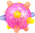 Arinda Jumping Activation Ball for Dogs Flashing Ball Light Sounds Jump Automatically