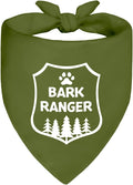 Funny Outdoor Dog Bandana, Puppy Scarf Photo Prop for Outdoor Adventure Hiking Camping Mountain, Gifts for Ranger (Forest)