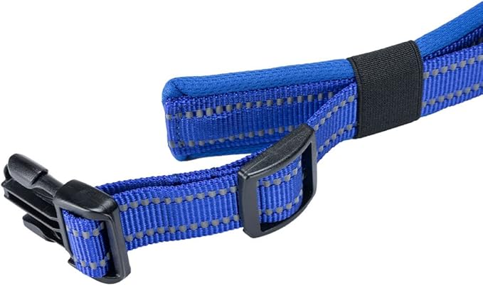 EXCELLENT ELITE SPANKER Reflective Dog Collar Classic Soft Padded Breathable Nylon Adjustable Pet Collar with Quick Release Buckle for Boy Girl Male Female Small Medium Large Dogs Training(Blue-XL)
