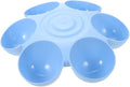 Toyvian Multi-Grid Floral Pet Feeding Bowl for Cats and Dogs Versatile Food and Water Container for Kittens Sturdy Design Decorative Flower Shape for Home and Pet Stores