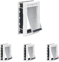 PetSafe Plastic Pet Door - Easy Install for Wood,PVC Metal & Paneled Doors - Rust-Free Plastic Frame - Flap Dimensions 5 1/4" W x 8 1/8" H - for Small Pets Weighing Up to 15 Lb,(Pack of 4)