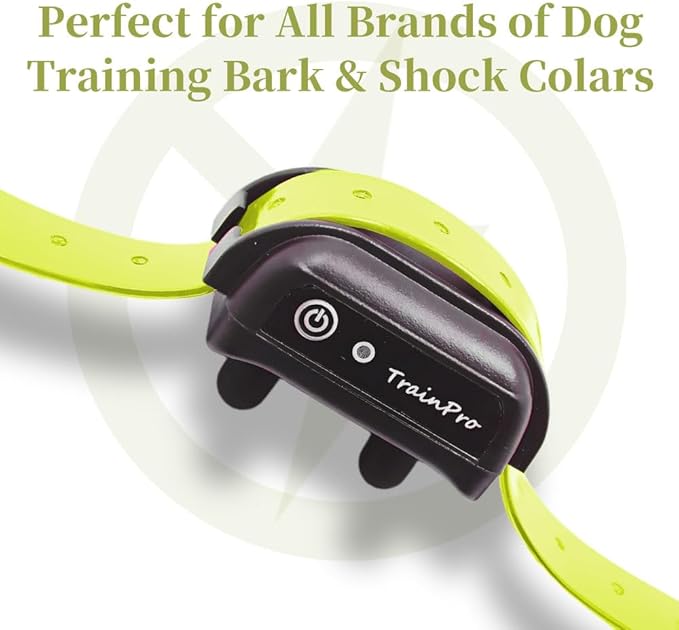 Universal 27 ½” X ¾” Replacement Band Strap for Dog Training Collar - Adjustable Waterproof TPU for Remote E-Collar, Static/Vibration Shock Trainer, Fits Most Bark Control & Obedience Devices