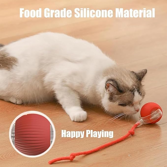 Valentines Day Gifts 2025 New Electric Dog Ball Toy,360° Smart Automatic Interactive Rolling Ball, Smart Pet Toy,Interactive Dog Toys,Gift for Kids