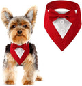 Dog Tuxedo, Formal Dog Wedding Bandana Adjustable Pet Collar with Bow, Small, Medium and Large Wedding Clothing, Birthday Gifts for Dogs