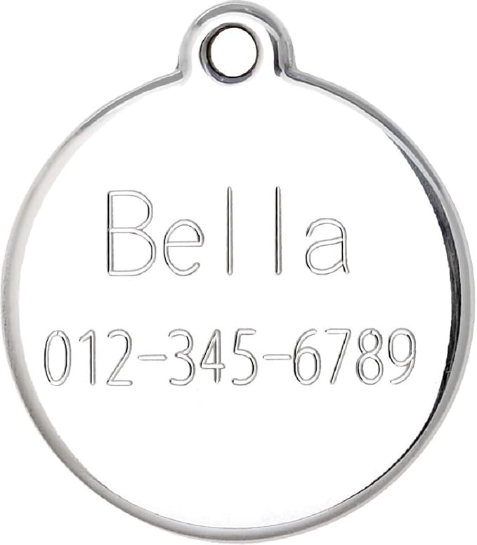 Personalized Pet ID Tags for Kittens and Cats - Custom cat Name tag and ID tag for Collar (Green, Sleeping Cat Round-Small)