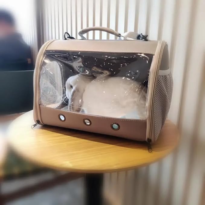 Bearded Dragon Travel Carrier Backpack,Lizard Backpack Carrier,Space Capsule Clear Bubble Window Astronaut Reptile Carrier Backpack for Guinea Pig,Sugar Glider,Bunny (Grey, TPU Carrier+MAT)