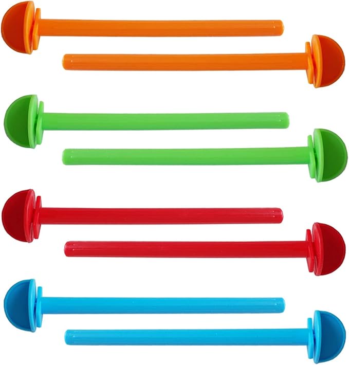 8 Canary Finch Budgie Bird Cage Universal Plastic Stand Perches Holders（5.7 Inches）
