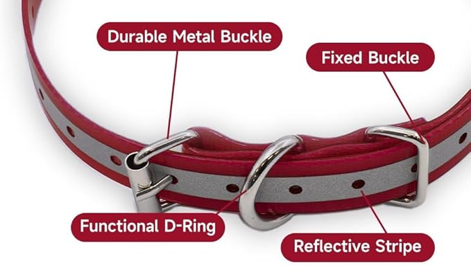 Universal 27 ½” X ¾” Replacement Band Strap for Dog Training Collar - Adjustable Waterproof TPU for Remote E-Collar, Static/Vibration Shock Trainer, Fits Most Bark Control & Obedience Devices
