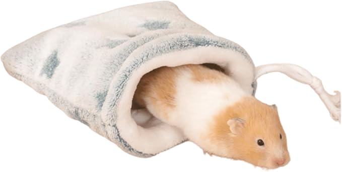 Sugar Glider Bonding Pouch Carrier, Small Animal Sleeping Pouch with Breathable Vent and Drawstring, Portable Travel Bag for Sugar Glider, Rat, Squirrel, Guinea Pig, Birds, Parrot (Light Gray)