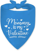 Funny Valentine's Day Dog Bandana for Dogs Boys Puppies, Mommy is My Valentine Dog Bandana, Cute Holiday Party Pet Scarf Accessories, Blue Valentines Birthday Gifts for Dogs Mom, New Pets Gifts
