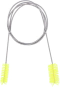 UEETEK Stainless Flexible Cleaning Brush Double Ended Canister Filter Tube Hose Pipe Clean for Fish Tank Aquarium (Yellow)