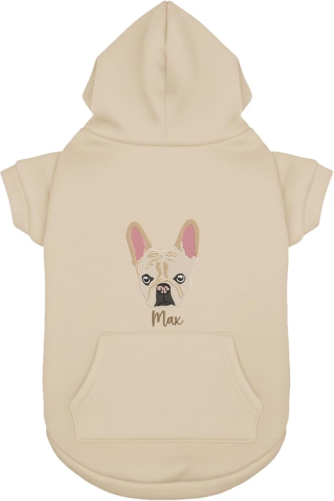 Personalized Dog Hoodie, Custom Embroidered Name Pet Hoodie, Warm Winter Outfit for Dogs, Pet Clothes, Gift for Dog Lovers 8