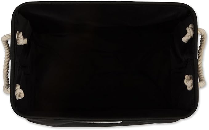 Bone Dry Pet Storage Collection Collapsible Bin, Black, Medium Rectangle