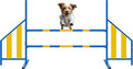 Agility Wing Jumps with Bar Dog Training Hedge Metal Frame Adjustable Pet Hurdles Jump Bars for Indoor Outdoor Dog Pet Agility Course Game