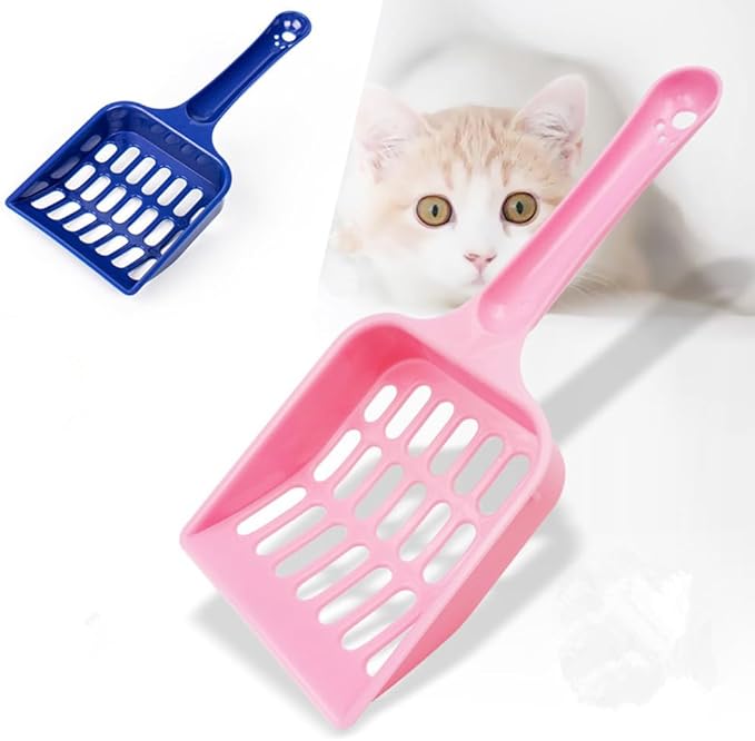 Plastic Cat Litter Scoop Long Handle Cat Litter Scoop Pet Sand Cleaning Scoop Easy to Handle Pet Sand