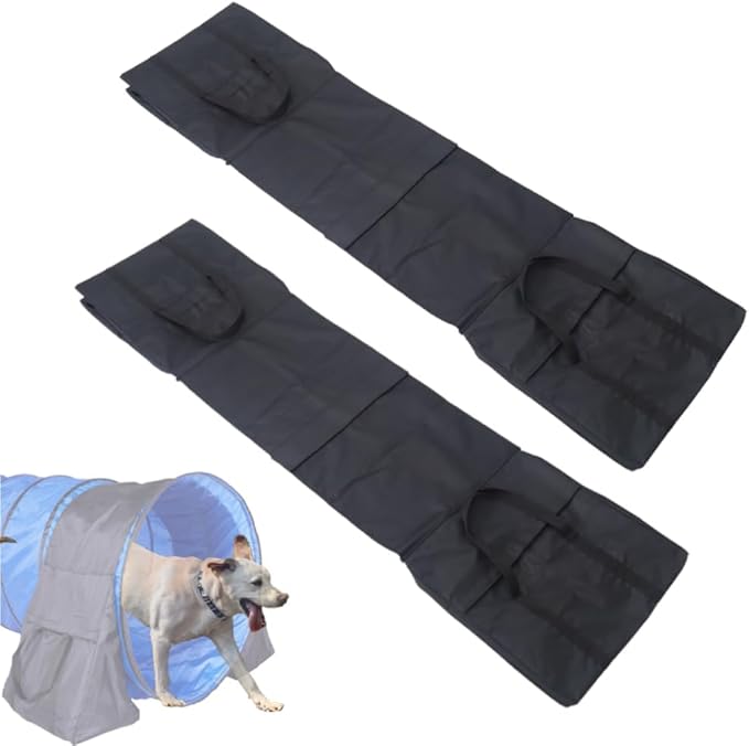 Japard Dog Agility Equipment, Tunnel Sandbags 4 Pack, Holding Bags Only, Training Tool Equipment, Outdoor Indoor
