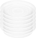 6 Pack of 12 inch Plant Saucer Clear, Heavy Duty Plastic Plant Saucer 12 inch Round, Durable Plant Tray for Pots, Plant Saucers for Indoors, Plant Trays for Planter 10"/11"/12" (12", Clear)