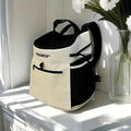 Backpack for Dog Accessories Small Dog cat go Out Bag Break Free Walk Dog Dirty pet Backpack Car Bag (Beige, Small)
