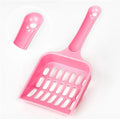 Pink Cat Litter Scoop,Tray with Handle Compact Solid Color Cat Litter Sifter Coffee One Size