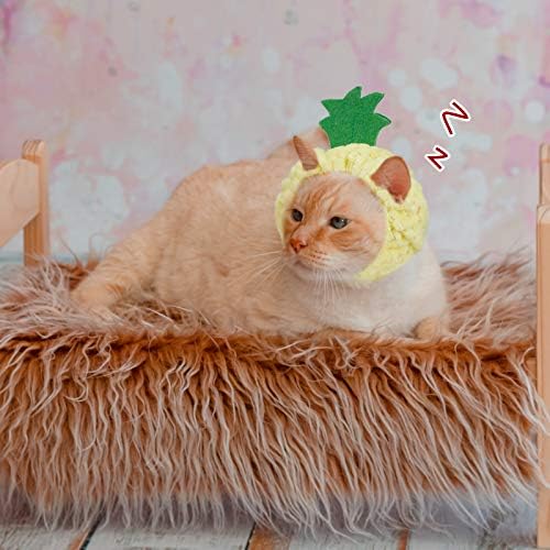 Weewooday 5 Pieces Cat Costume Christmas Bunny Hat Outfit with Ears Funny Cat Hat and Small Dogs Kitten Puppy Party Easter Christmas Headwear Costume Accessory(Cute Style)