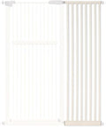 Lumizone Extra Tall Pet Gate 55.12" High Pressure Mounted 16.73" Wide Extension kit 1.37" Gap (Cream White, 55.12" H x 16.73" W, Extension)