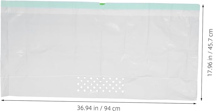 7Pcs Cat Litter Filter Bags Easy Pick Up Litter Cleaning Supplies with Hidden Pull Strap Design White for Hassle Cat Waste Disposal