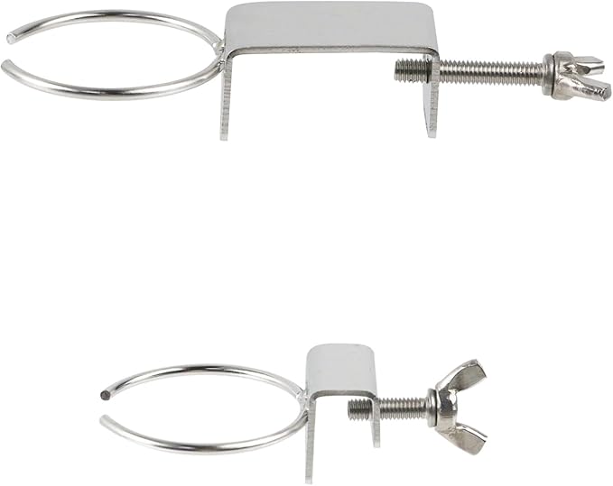 2 PCS Float Valve Special Fixing Clip 304 Stainless Steel, Automatic Water Level Control Valve for Fish Tanks and Aquariums