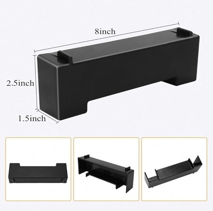 Shrimp Cave Aquarium Tunnel, Aquarium Decor Habitat Decoration, Black Plastic, Modern, Corydora Catfish, Kuhli Loach, Clown Cory Shrimp, Fish, 0.5"D x 2.5"W x 1.5"H