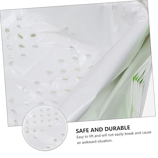 7pcs Cat Litter Filter Pouches and Waste Disposal Bags for Litter Cleanup Design White Color Thick