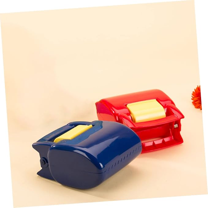 FRCOLOR Outdoor Pet Waste Litter Picker Tool Compact Red Clamp for Easy Cleanup Durable Plastic Construction Portable Waste Management for Dogs and Cats