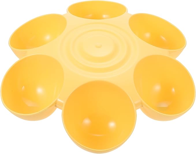 Multipurpose Pet Feeding Bowl 14X14X3.5 Inch Flower Shape Plastic Cat Dog Food Water Dish Multiple Cat Feeder for Easy Cleaning and Feeding