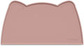 OHMO - Cat Food Mat, Silicone Pet Feeding Mat for Floor Non-Skid Waterproof Dog Water Bowl Tray, Easy to Clean Pet Placemat(Rose, 20 * 12")