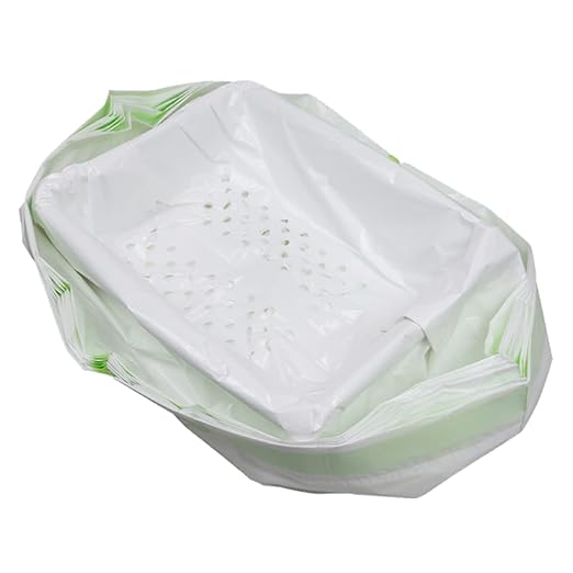 HANABASS 2sets Pet Cat Litter Filter Bag Bags Large Hole Automatic Closing Design 7pcs*2
