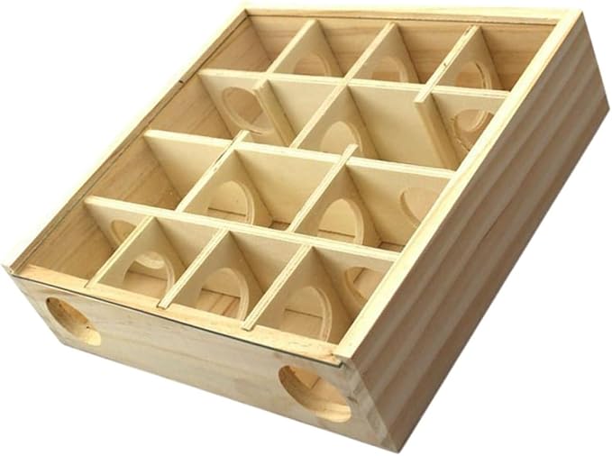 BESPORTBLE Household Hamster Maze Multi Grid Wooden Chinchilla Accessory for Healthy Pet Play and Enrichment for Hamsters Rats and Animals
