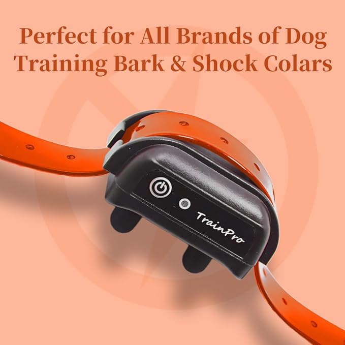 Universal 27 ½” X ¾” Replacement Band Strap for Dog Training Collar - Adjustable Waterproof TPU for Remote E-Collar, Static/Vibration Shock Trainer, Fits Most Bark Control & Obedience Devices