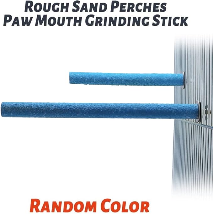 Litewoo Bird Perch Grinding Stand for Bird Parrot Budgie Parakeet Cockatiel Conure Lovebird Finch（9.84" / 25cm）