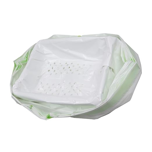 HANABASS 2sets Pet Cat Litter Filter Bag Bags Large Hole Automatic Closing Design 7pcs*2