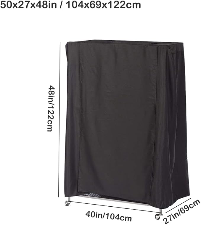 Extra Large Bird Cage Cover Breathable Waterproof Material Universal Black-Out Bird Parrot Cover Good Night Birdcage Cover Sleep Helper for Parrots Parakeets Budgies Macaw (40x27x48in)