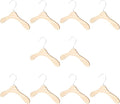 10pcs 8.66-inch Wear-Resistant Wooden Pet Hangers for Dogs and Cats, Household Dog Clothes Hangers, Sturdy Cat Accessories for Daily Clothing Organization